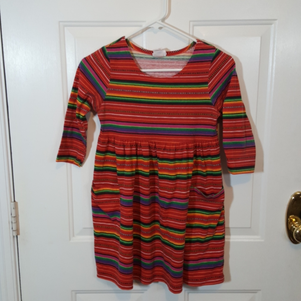 Girls‎ Kandy Kiss Striped Dress Sz 12 - Preloved